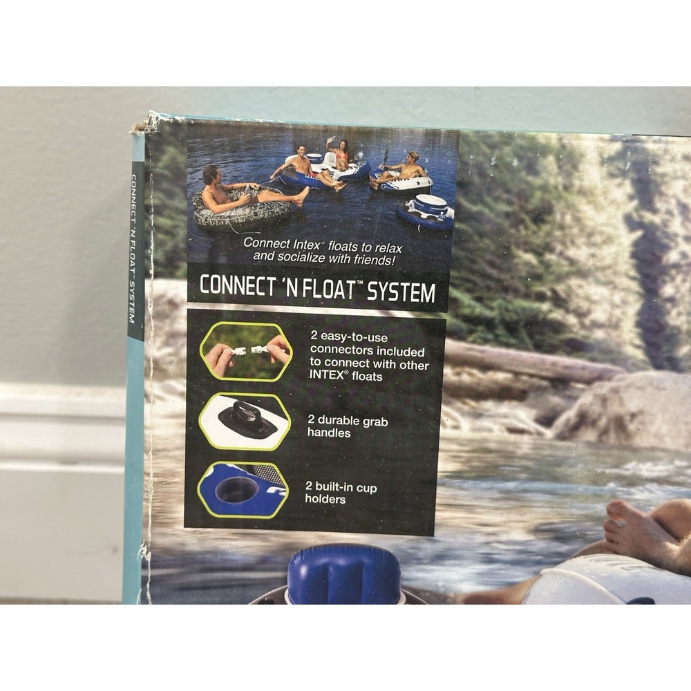 Intex River Run 1 Inflatable Float Lounge Connect N Float System Raft New READ - Picture 3 of 7